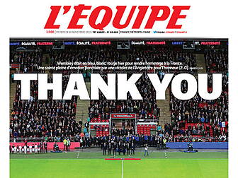 The French press thank England...